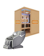 iComfort 5-6 Person Infrared Sauna IC43-7000 & Westinghouse Massage Chair WES41-5000