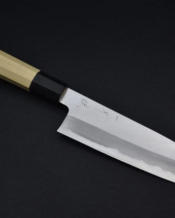Couteau japonais Hitohira Kikuchiyo Ren Aogami #2 Santoku 180mm Ho