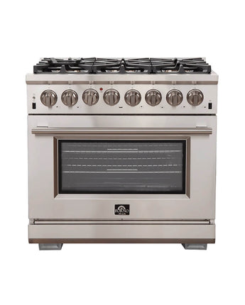 FORNO Capriasca 36″ Freestanding Dual Fuel Range