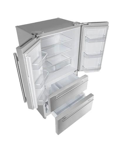FORNO Moena 36″ French Door 19.2 Cu.Ft. Stainless Steel Refrigerator