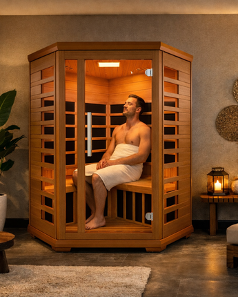 Sauna intérieur infrarouge en angle Westinghouse WES43-2100 pour 1 à 3 personnes 