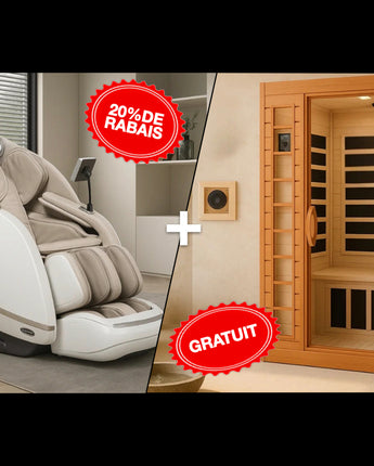 iComfort 4D-IC9900 Massage Chair and Free WES43-1600 Sauna Ultimate Wellness BUNDLE