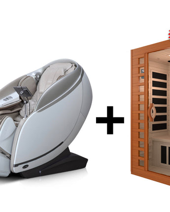 iComfort 4D-IC9900 Massage Chair and Free WES43-1600 Sauna Ultimate Wellness BUNDLE
