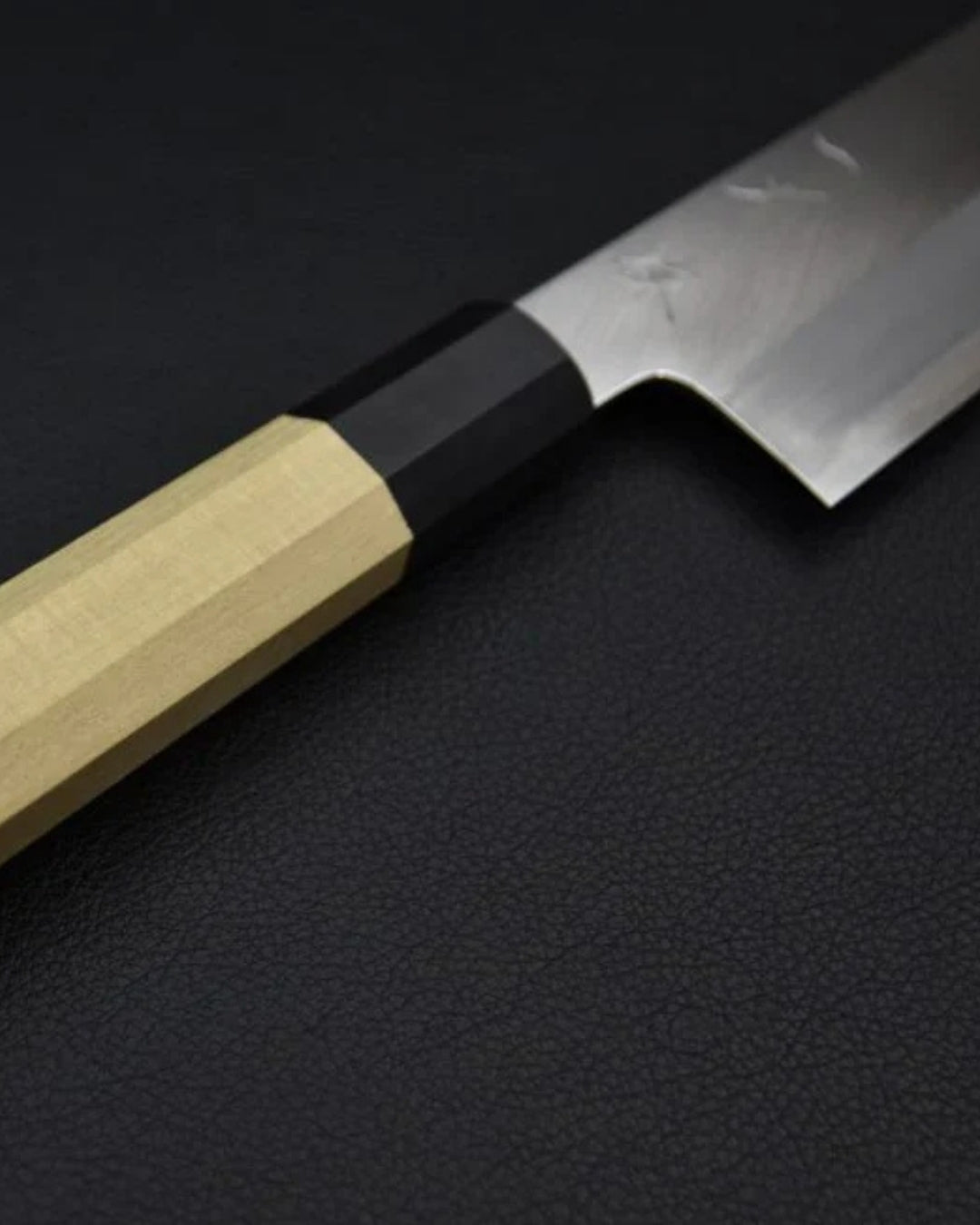 Japanese knife Hitohira Kikuchiyo Ren Aogami #2 Santoku 180mm Ho