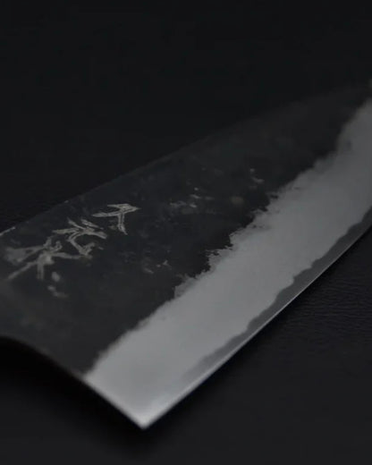 Couteau japonais Morihei Hisamoto Kurouchi Shirogami #2 Extra Height Gyuto 210mm Keyaki Zelkova