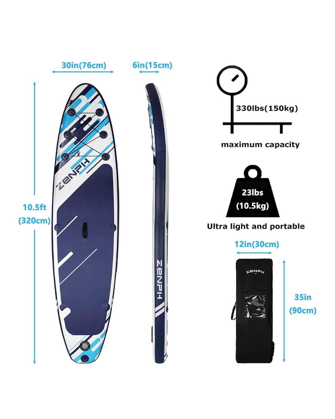 Stand up Paddle gonflable Zenph