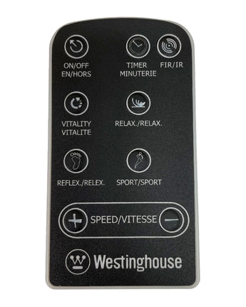 Masseur de pieds Westinghouse WES42-0909-BLK avec télécommande sans fil