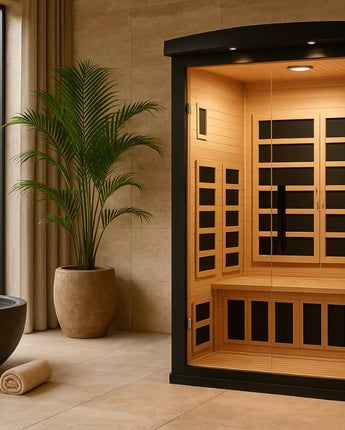 Sauna intérieur infrarouge noir iComfort WES43-1830-BLK pour 2 personnes ***PRÉCOMMANDE POUR OCTOBRE***