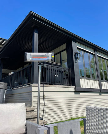 Chauffage extérieur électrique infrarouge électrique monté sur poteau Westinghouse