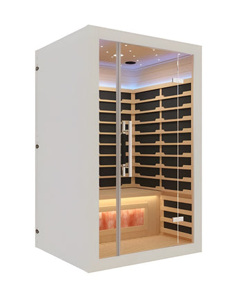 Sauna intérieur infrarouge blanc iComfort IC43-1860-BLANC pour 2 personnes