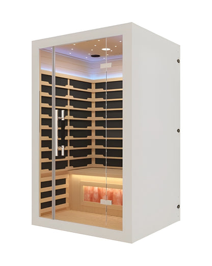 Sauna intérieur infrarouge blanc iComfort IC43-1860-BLANC pour 2 personnes