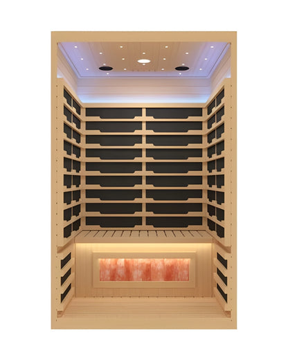 Sauna intérieur infrarouge blanc iComfort IC43-1860-BLANC pour 2 personnes