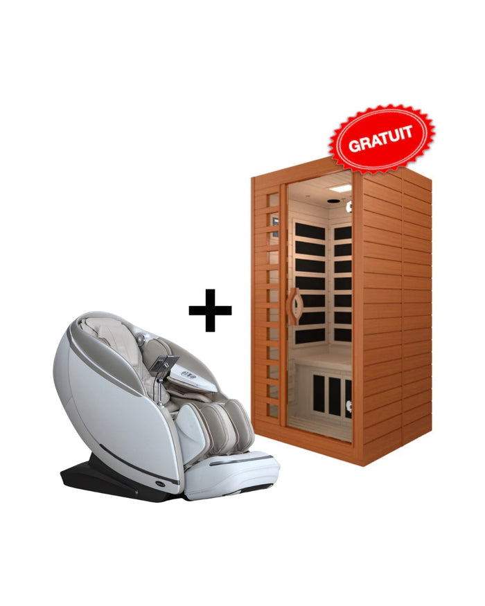 iComfort 4D-IC9900 Massage Chair and Free WES43-1600 Sauna Ultimate Wellness BUNDLE