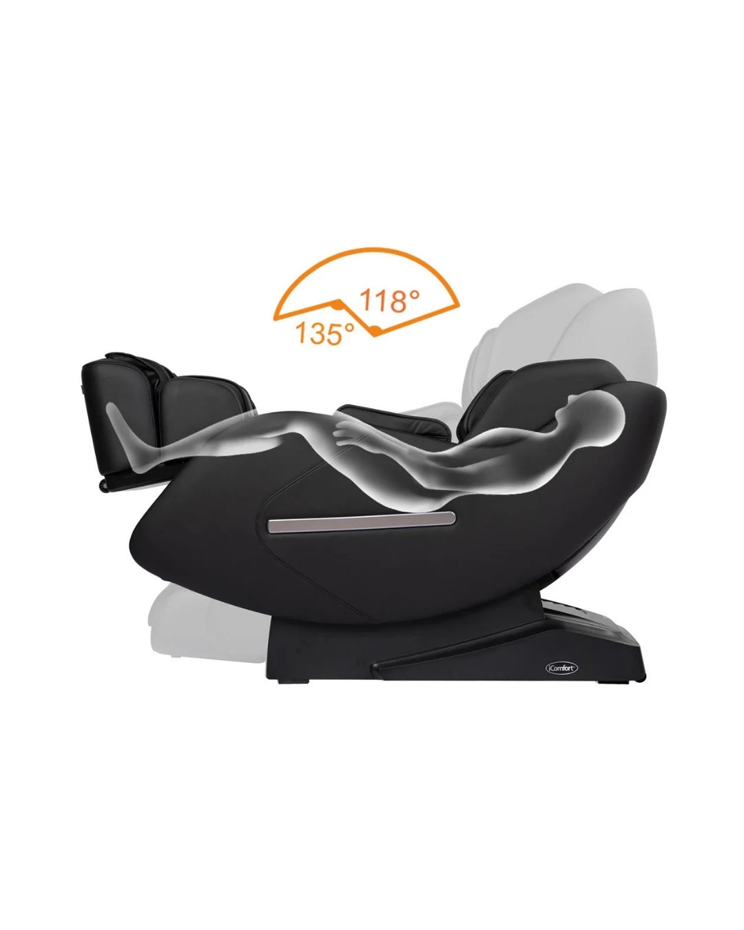 iComfort Black Massage Chair IC3860