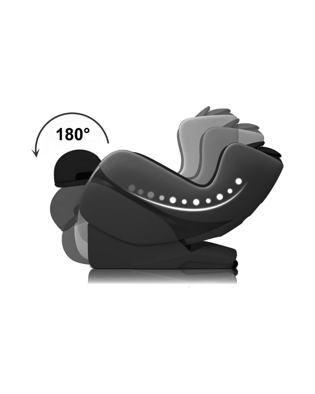 Fauteuil à massage noir iComfort IC1127