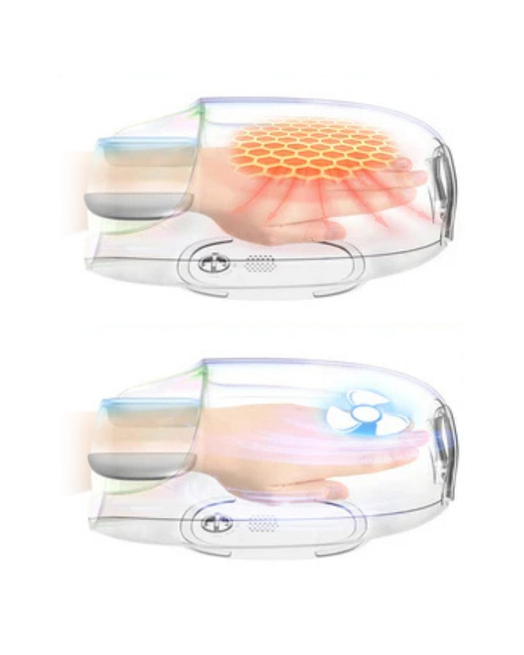 iComfort IC-0162 cordless shiatsu massager with cooling and heating functions for hands