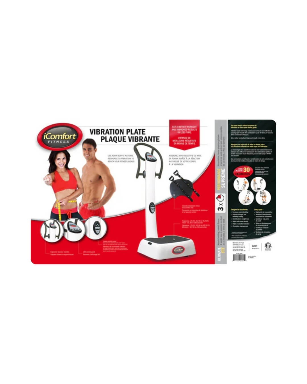 Plateforme vibrante iComfort (IC-VP5000)